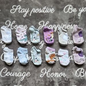 Bundle Lot Of Frozen Toddler Socks